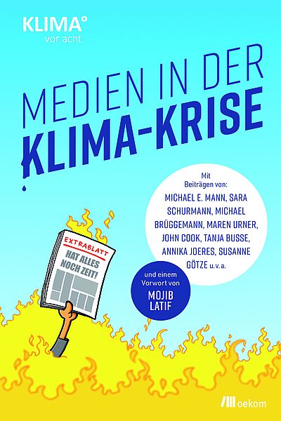 Das Bild zeigt das Cover des Buchs Medien in der Klima-Krise