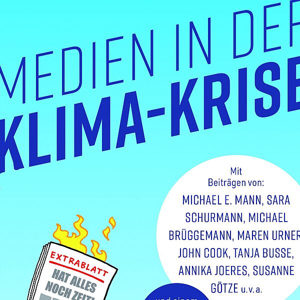 Das Bild zeigt das Cover des Buchs Medien in der Klima-Krise