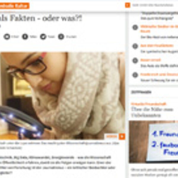 Forschung auch kritisch unter die Lupe nehmen: Das macht guten Wissenschaftsjournalismus aus.