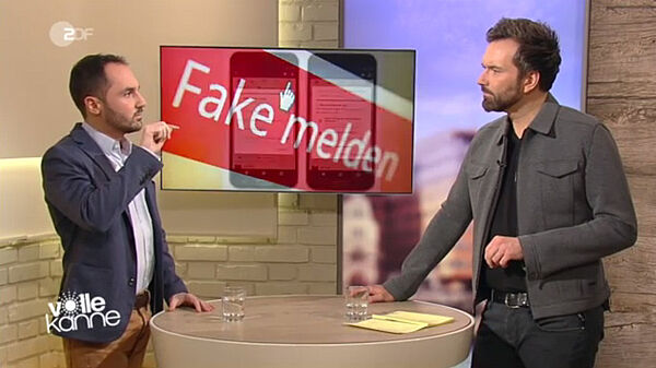 Stephan Mündges im Gespräch mit ZDF-Moderator Ingo Nommsen.