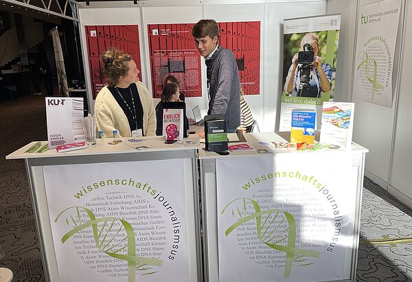 Der Stand des Instituts für Journalistik des Rhine Ruhr Center for Science Communication Research