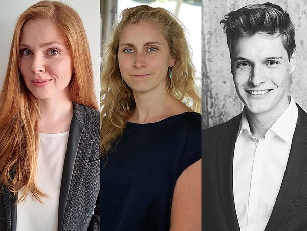 Eva-Maria Csonka, Lena Marie Hufnagel und Tobias Schmidt