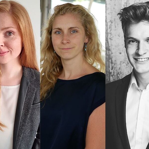 Eva-Maria Csonka, Lena Marie Hufnagel und Tobias Schmidt