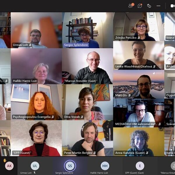 Screenshot Online-Auftaktkonferenz