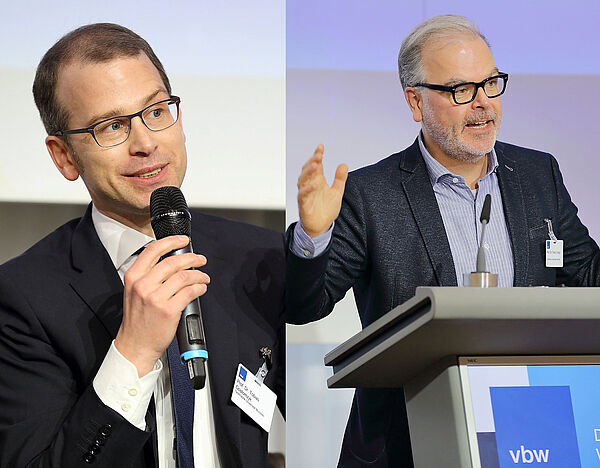 Die IJ-Professoren Tobias Gostomzyk und Frank Lobigs stellen beim 8. Medienkongress der Vereinigung der Bayerischen Wirtschaft in München ihre Studie zur dualen Medienordnung vor. 