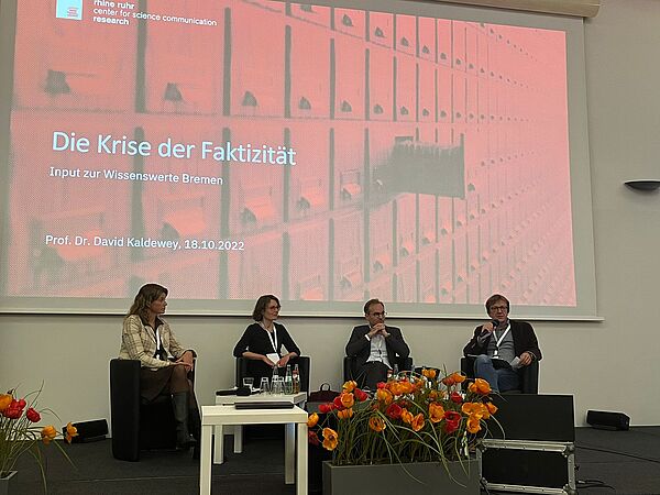 Das Panel des Rhine Ruhr Center for Science Communication Research 