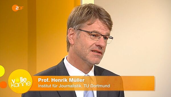 Prof. Dr. Henrik Müller zu Gast bei Volle Kanne im ZDF