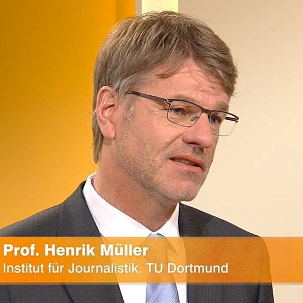 Prof. Dr. Henrik Müller zu Gast bei Volle Kanne im ZDF