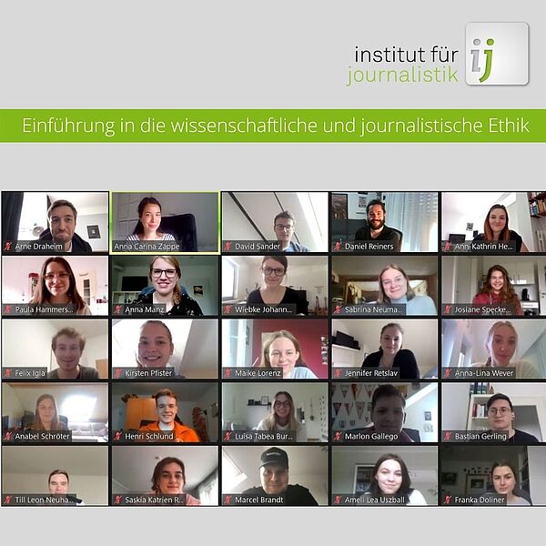 Screenshot Einführung in die wissenschaftliche und journalistische Ethik